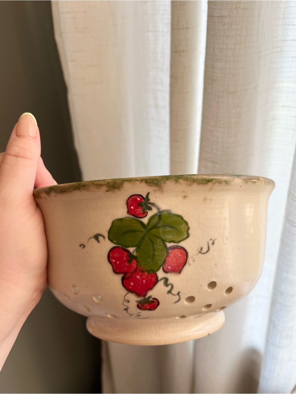 Old Style Cottage Core Medium Size Berry Bowl